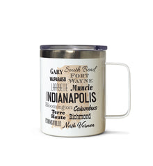  Indiana Cities Stainless Steel Tazza Mug