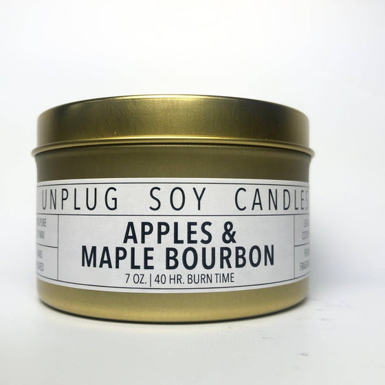 Apples & Maple Bourbon Travel Soy Candle