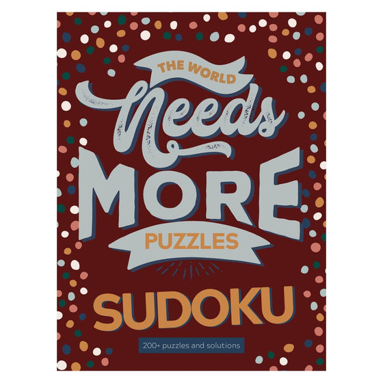 The World Needs More Sudoku Book Puzzle Pad