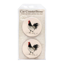  Rooster Car Coasters - 2 Pack