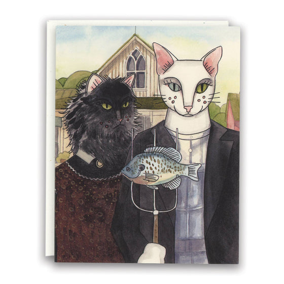 American Gothic Greeting Card