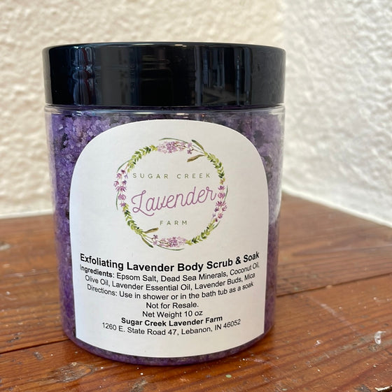 Exfoliating Lavender Body Scrub and Soak