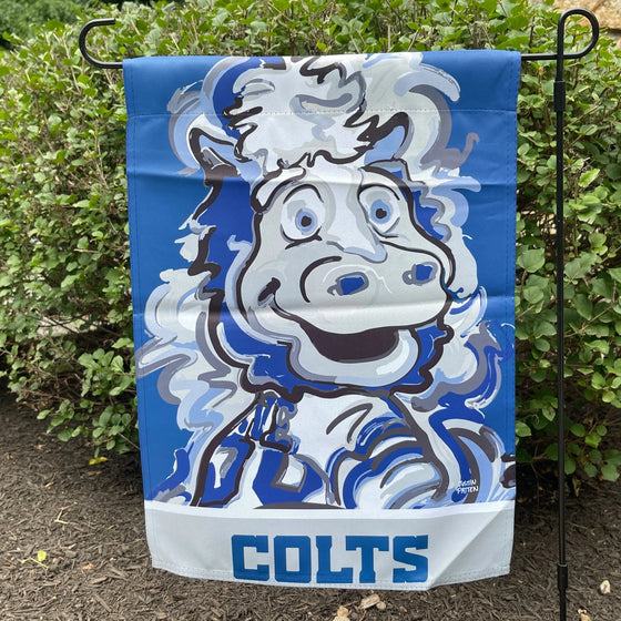Indianapolis Colts Mascot Garden Flag