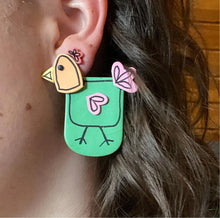  Doodle Chickens Earrings