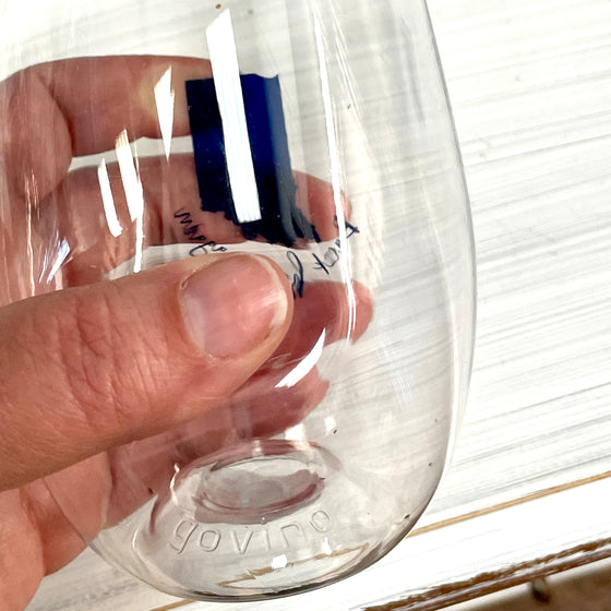 Back Home Again Shatterproof Stemless Wine Glass