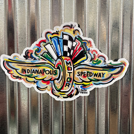 Large Indianapolis Motor Speedway Magnet by Justin Patten