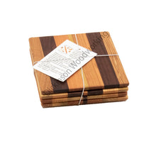  Wooden Coasters - Set of 4